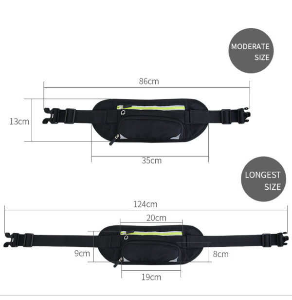 Running Waist Belt Bag With Water Bottle - Image 9